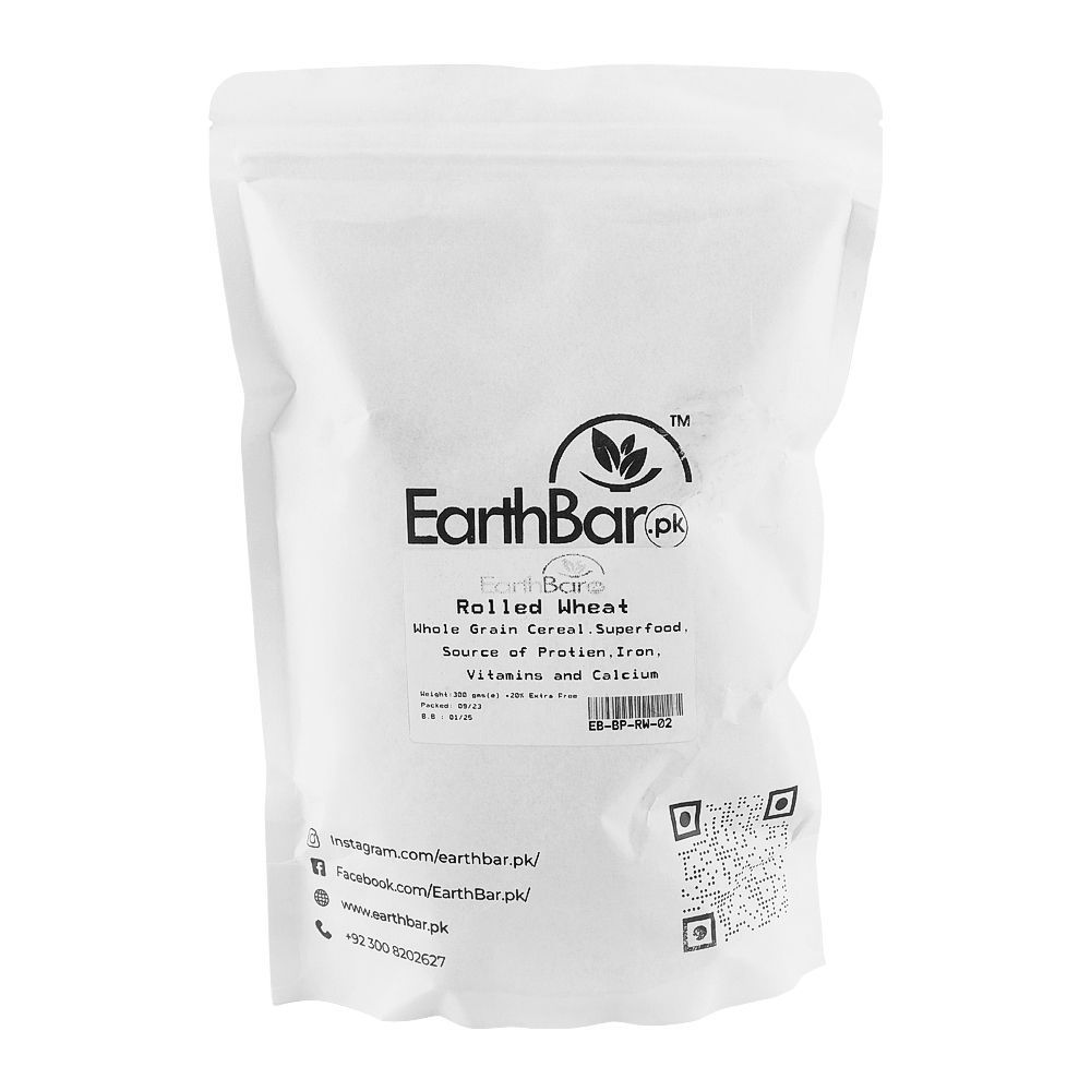 Earth Bar Natural Rolled Wheat Whole Grain Cereal, 300g - Image 2