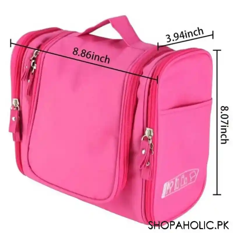 magnificent waterproof travel toiletry cosmetic bag for women (random colour) image3