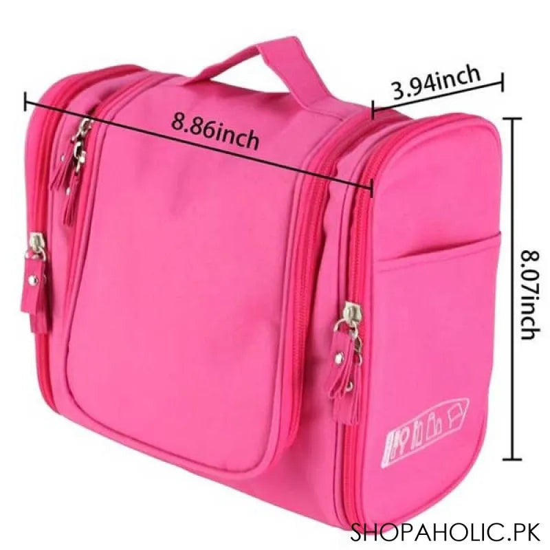 magnificent waterproof travel toiletry cosmetic bag for women (random colour) image3