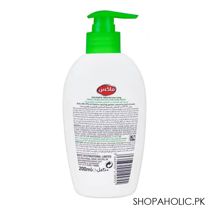 Mak's Lime & Tea Tree Moisturizing Germ Protection Hand Wash, Sulfate-Free, 200ml - Image 2