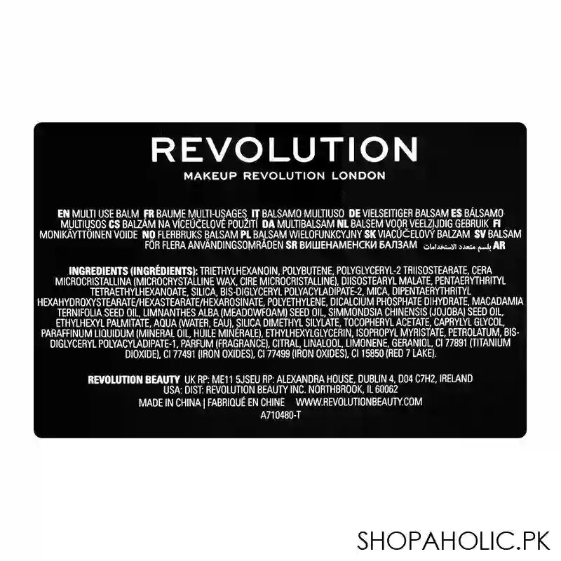 Makeup Revolution Balm Glow, Multi-Way Balm To Glaze Your Cheeks, Eyes & Lips, Vegan & Cruelty Free, 32g, Deep Plum - Image 5