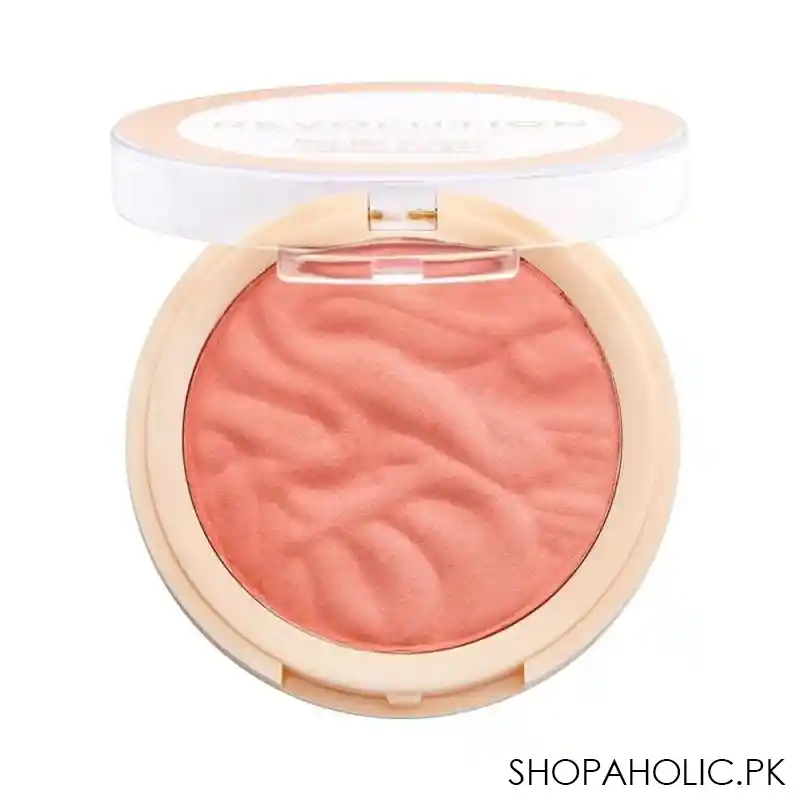 makeup revolution blusher reloaded, rhubarb & custard image2