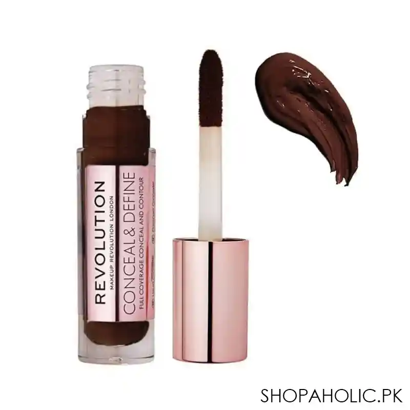 makeup revolution conceal & define full coverage concealer, c18 main image