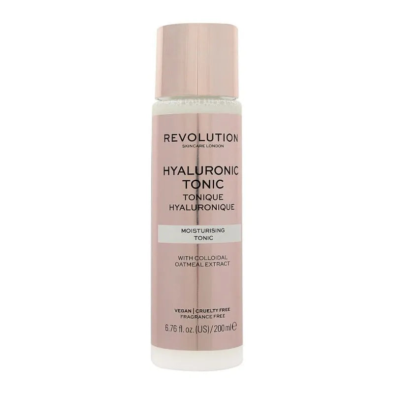 makeup revolution hyaluronic tonic, fragrance free, 200ml main image