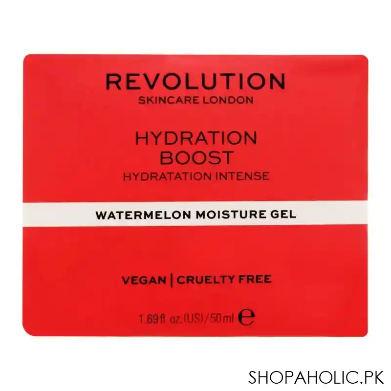 makeup revolution hydration boost watermelon moisture gel cream, 50ml image3