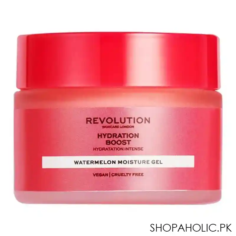 makeup revolution hydration boost watermelon moisture gel cream, 50ml main image