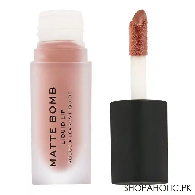 Makeup Revolution Matte Bomb Liquid Lipstick, Nude Charm, 4.6ml - Main Image