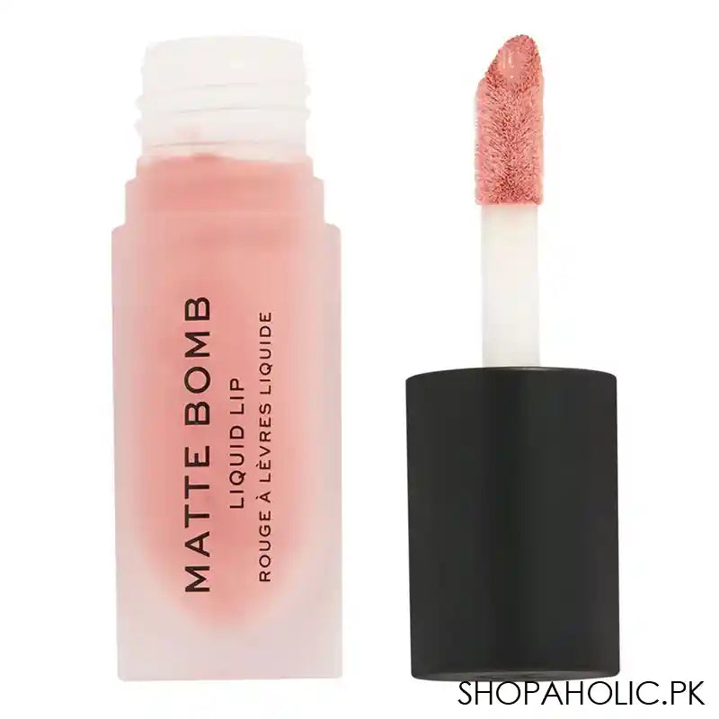 Makeup Revolution Matte Bomb Liquid Lipstick, Nude Magnet, 4.6ml - Main Image