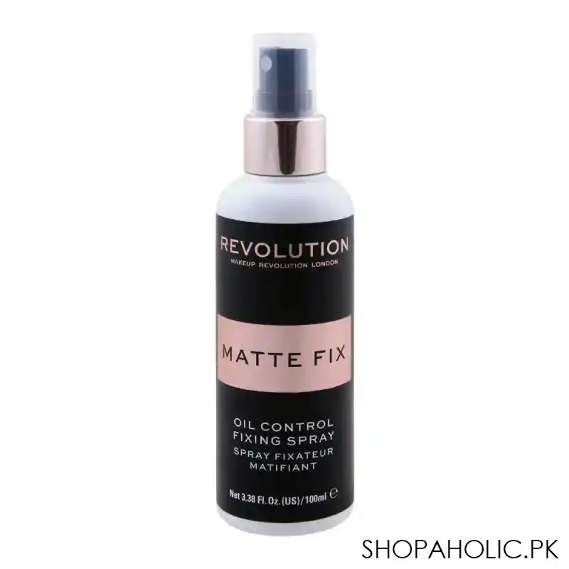 makeup revolution matte fix oil control fixing spray, 100ml main image