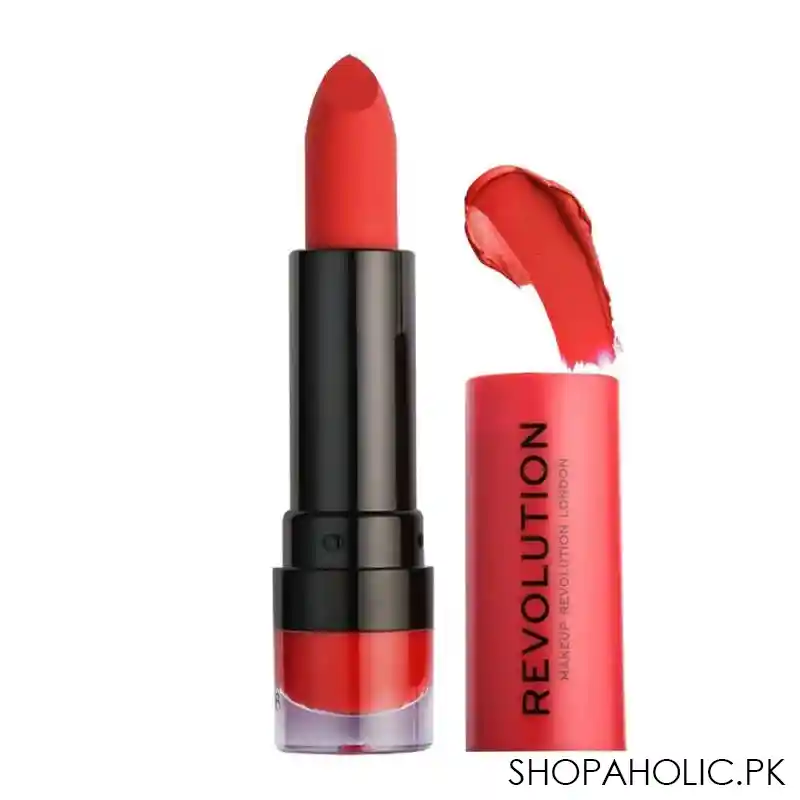 makeup revolution matte lipstick, 132 cherry main image