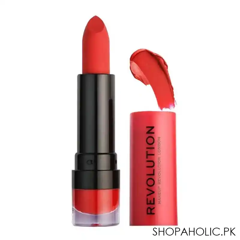 makeup revolution matte lipstick, 134 ruby main image