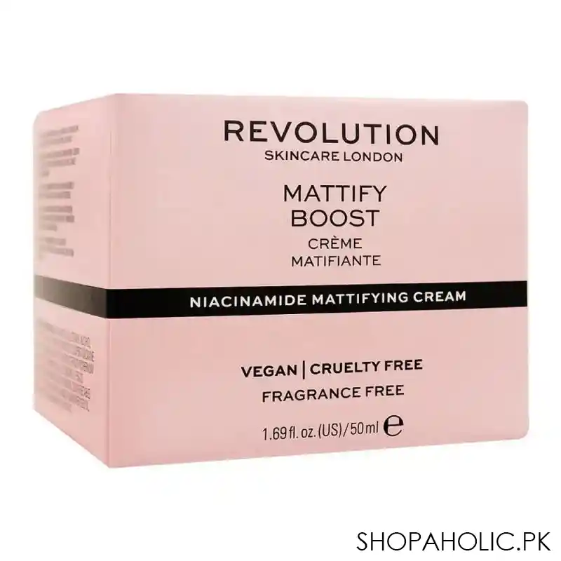 makeup revolution mattify boost niacinamide mattifying cream, fragrance free, 50ml image2