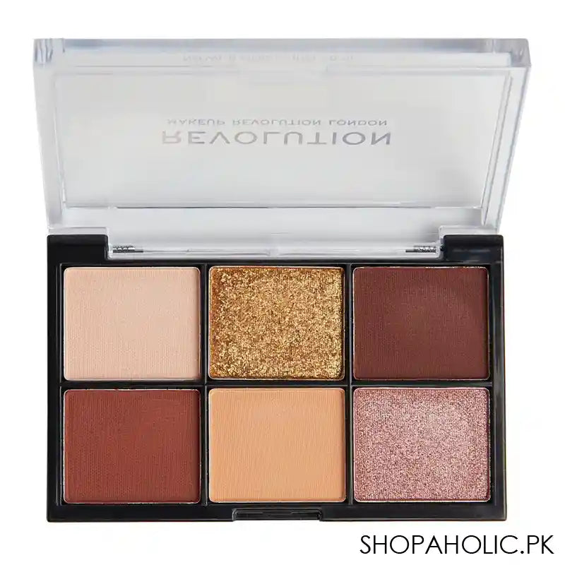 Makeup Revolution Mini Reloaded Eyeshadow Palette, Velvet Rose, 6-Pack - Image 3