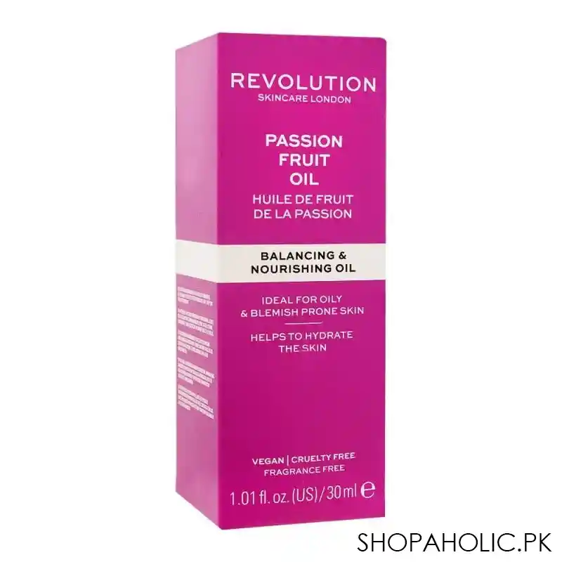 makeup revolution passion fruit balancing & nourishing oil, fragrance free, 30ml image2