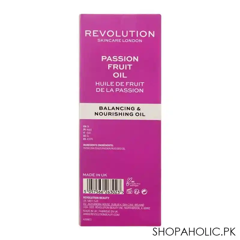 makeup revolution passion fruit balancing & nourishing oil, fragrance free, 30ml image3