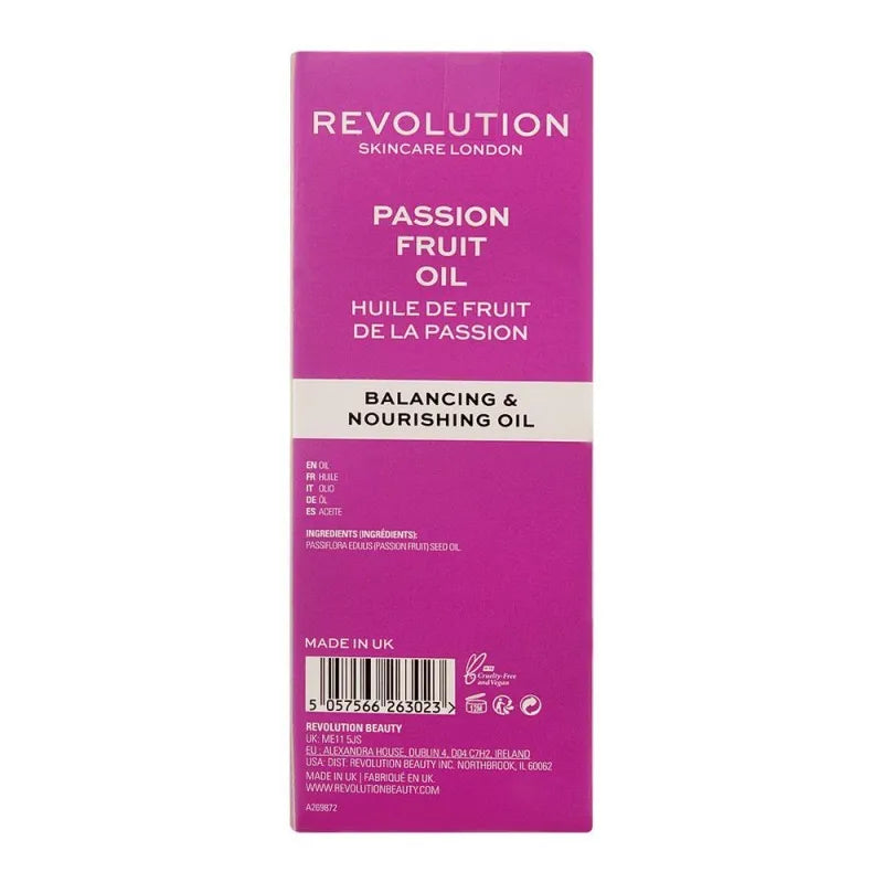 makeup revolution passion fruit balancing & nourishing oil, fragrance free, 30ml image3