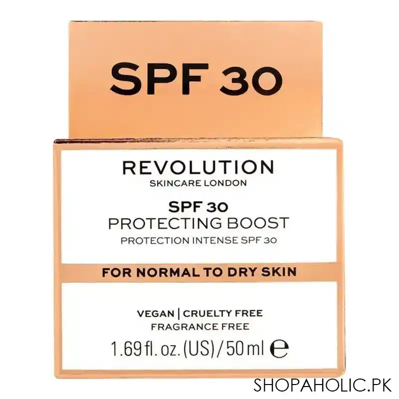 makeup revolution perfecting boost spf 30 cream, normal to dry skin, fragrance free, 50ml image3