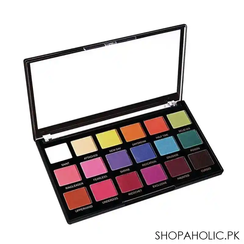 makeup revolution pro regeneration eyeshadow palette, mischief mattes, 18 shades main image