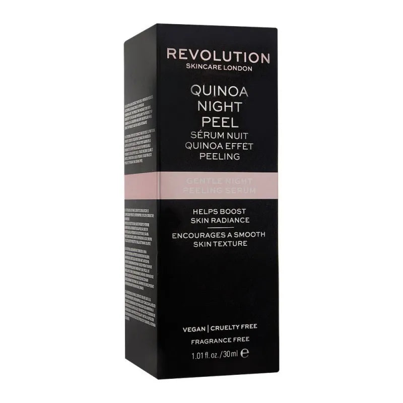 makeup revolution quinoa gentle night peeling serum, fragrance free, 30ml image2