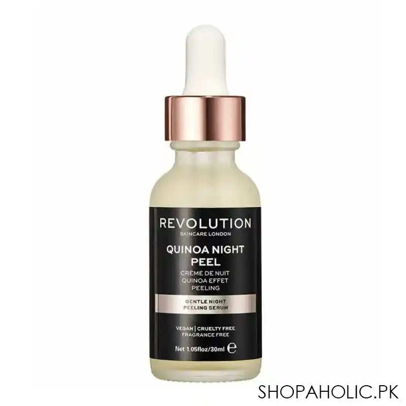 makeup revolution quinoa gentle night peeling serum, fragrance free, 30ml main image