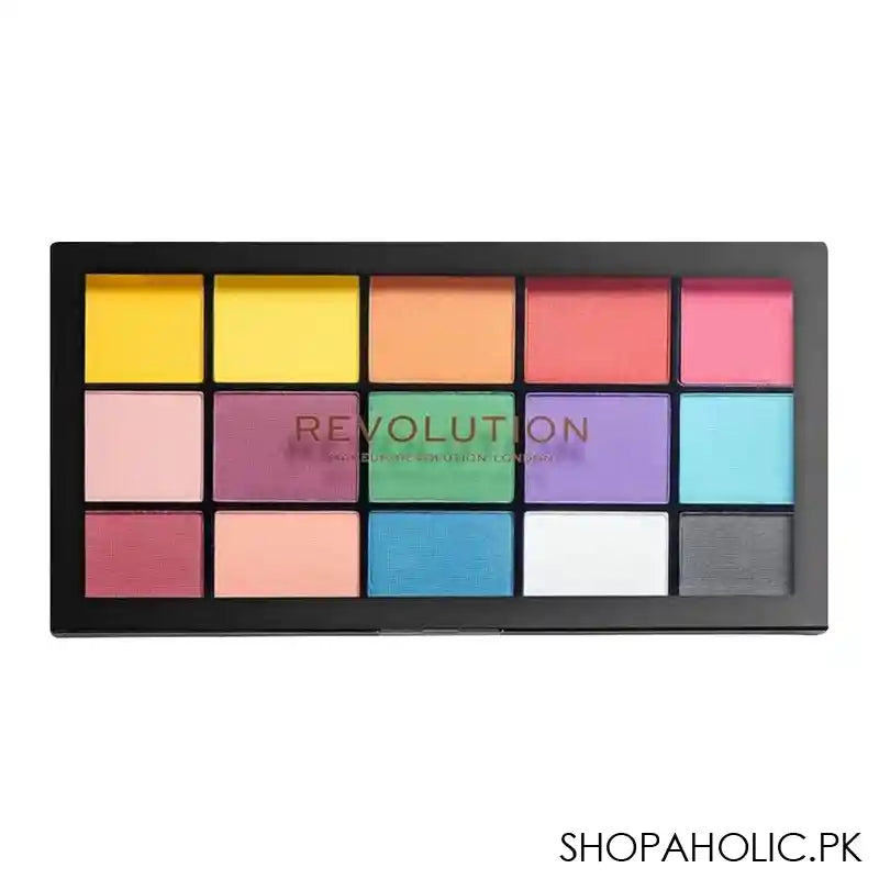 Makeup Revolution Reloaded Eyeshadow Palette, Marvellous Mattes, 15 Shades - Main Image