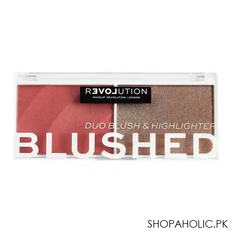 makeup revolution relove blushed duo blush & highlighter, baby main image