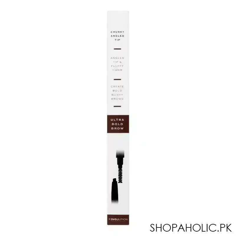 makeup revolution relove powder brow pencil, brown image5