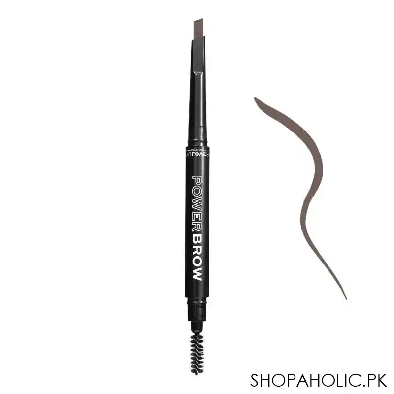 makeup revolution relove powder brow pencil, brown main image