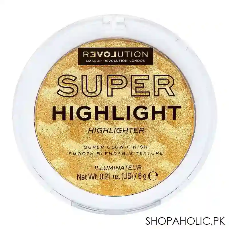 makeup revolution relove super highlight highlighter, gold main image