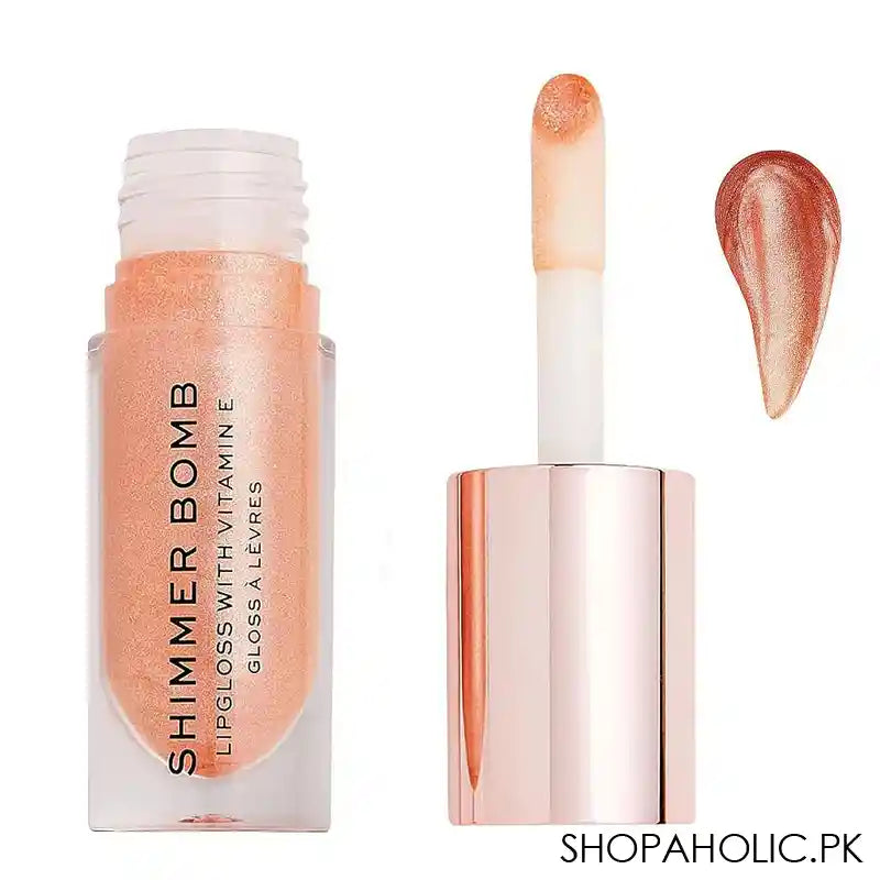 Makeup Revolution Shimmer Bomb Lip Gloss, Gloss Starlight - Main Image