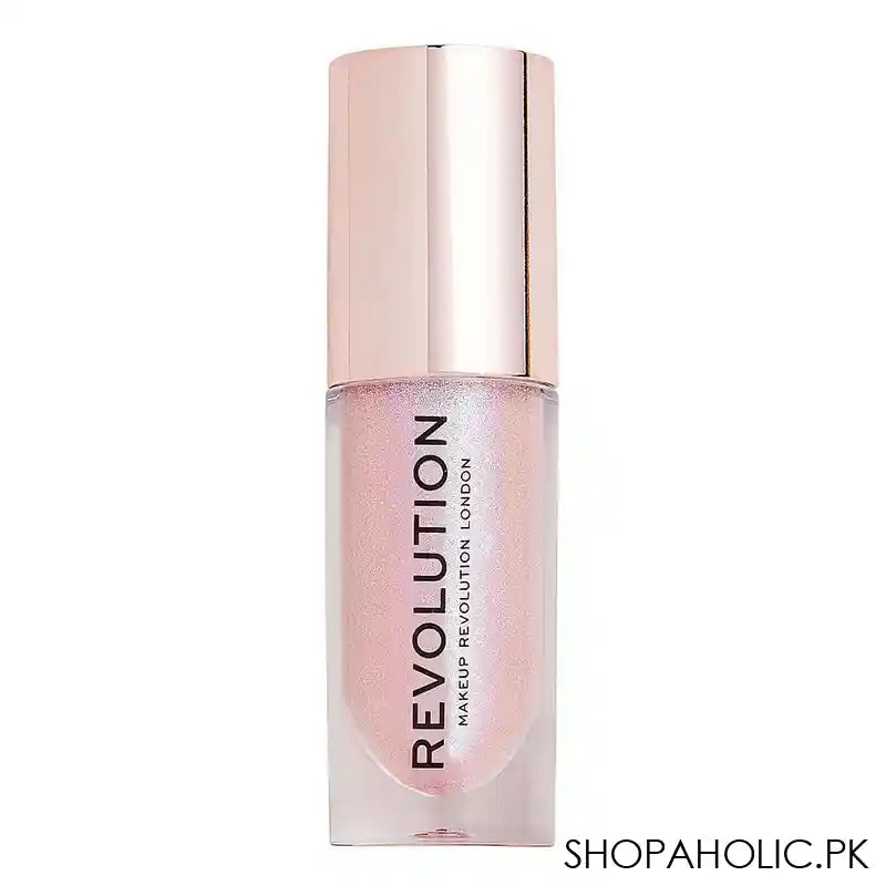 Makeup Revolution Shimmer Bomb Lip Gloss, Sparkle Pink - Image 3