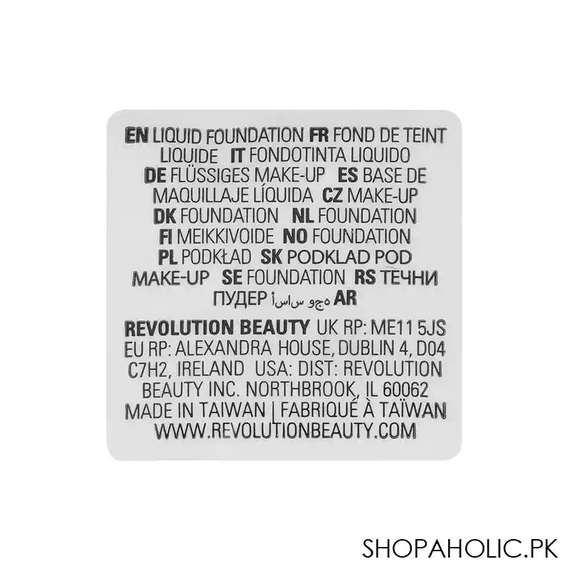 Makeup Revolution Skin Silk Luminous Serum Foundation, Cruelty-Free, Vegan, 23ml, F0.5 - Image 3