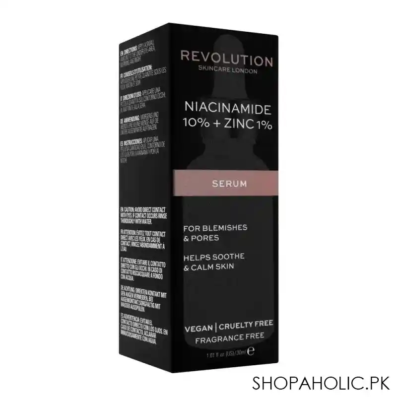 makeup revolution skincare blemish & pore refining serum, 10% niacinamide + 1% zinc, 30ml image2