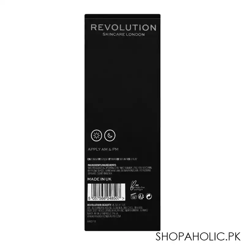 makeup revolution skincare blemish & pore refining serum, 10% niacinamide + 1% zinc, 30ml image4