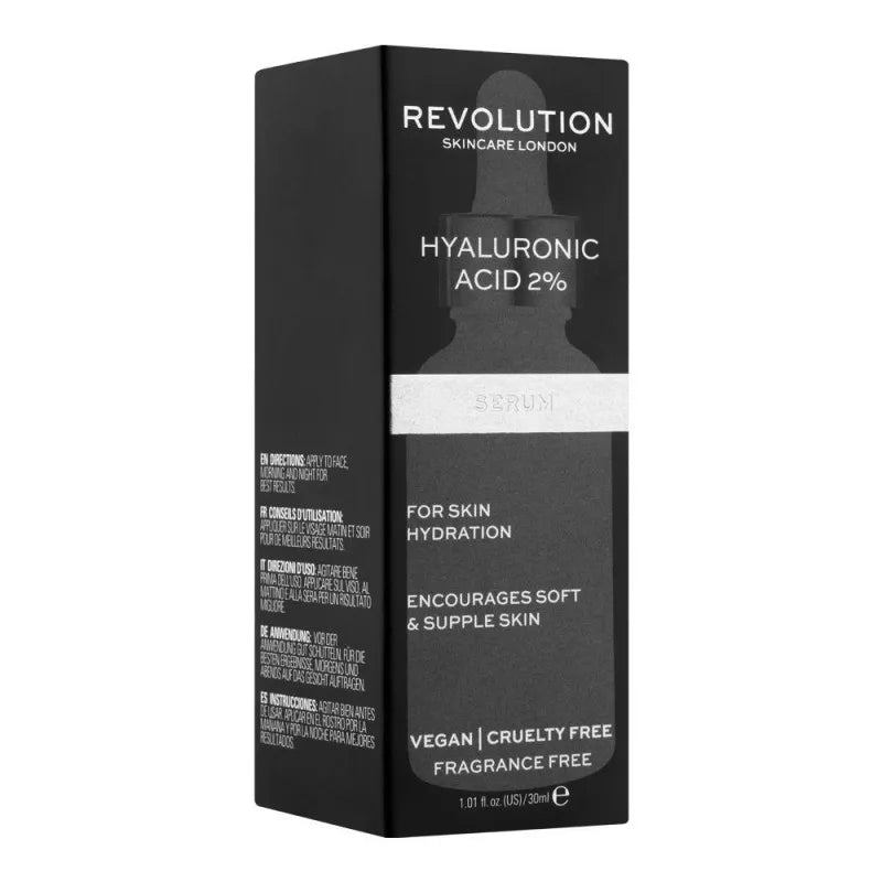 makeup revolution skincare hyaluronic acid 2% serum, 30ml image2