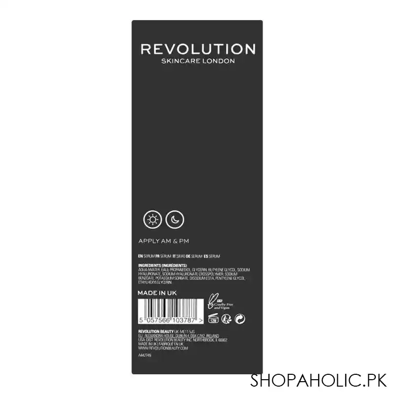 makeup revolution skincare hyaluronic acid 2% serum, 30ml image3