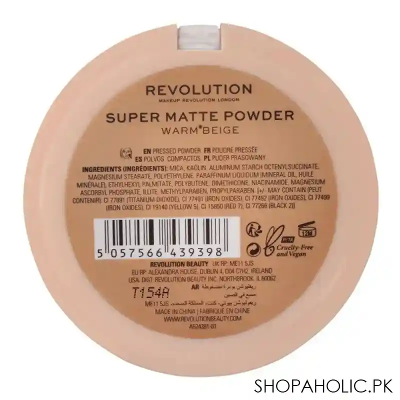 makeup revolution super matte powder warm beige image3