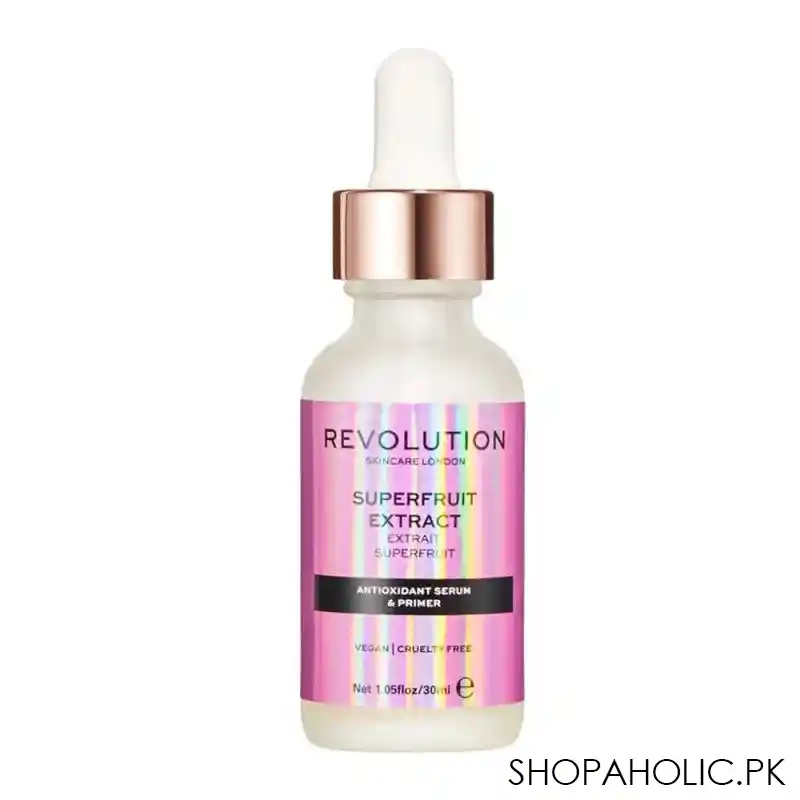 makeup revolution superfruit extract antioxidant rich serum & primer, 30ml main image