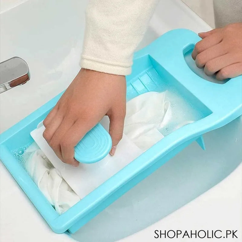 manual hand washing scrubbing clothes washboard main image