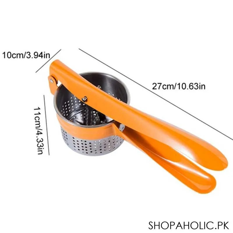 manual stainless steel potato ricer masher and fruit press squeezer image2