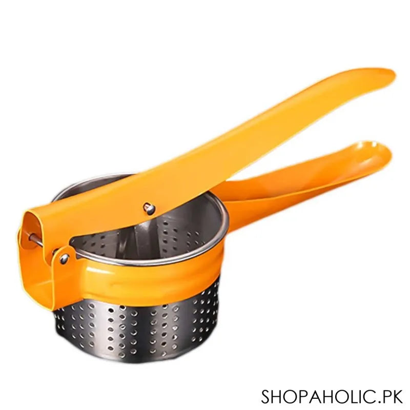 manual stainless steel potato ricer masher and fruit press squeezer image5