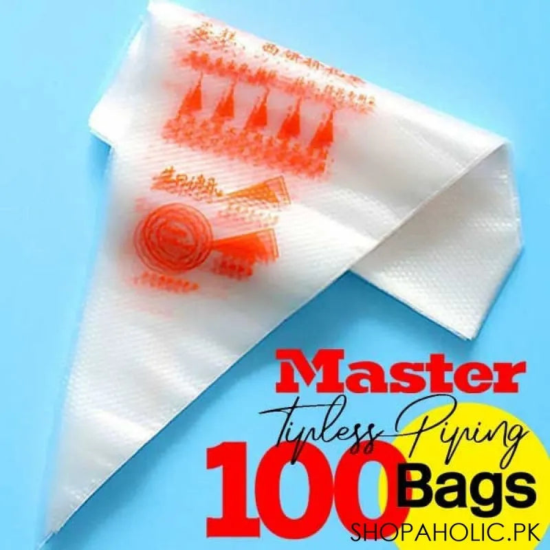 master tipless piping bags (100 frosting bags) main image