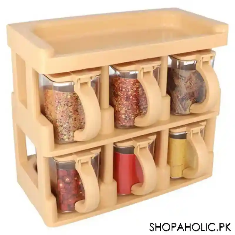 masterchef decora 6 jars spice rack set   450ml image3