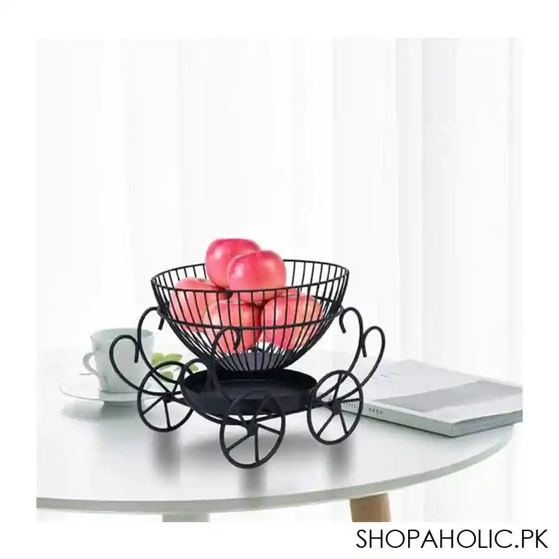 Matrix 2 Tier Decorative Fruit Basket, 11.81 x 9.05 x 8.26 Inches - Main Image