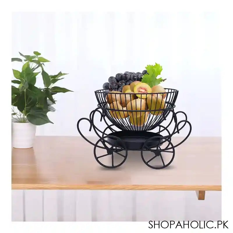 Matrix 2 Tier Decorative Fruit Basket, 11.81 x 9.05 x 8.26 Inches - Image 7