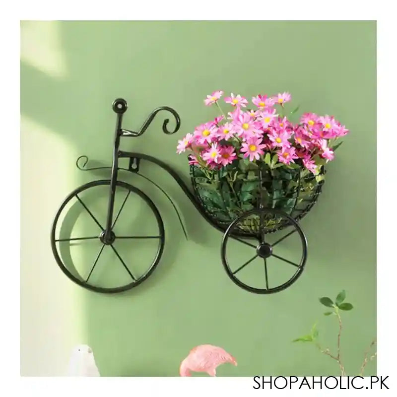 Matrix Bicycle Design Wall Basket For Home Decoration, 36.5 x 21.5 x 11 cm - Main Image