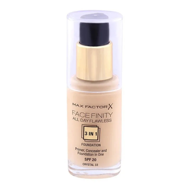 max factor facefinity all day flawless 3 in 1 foundation   33 crystal main image