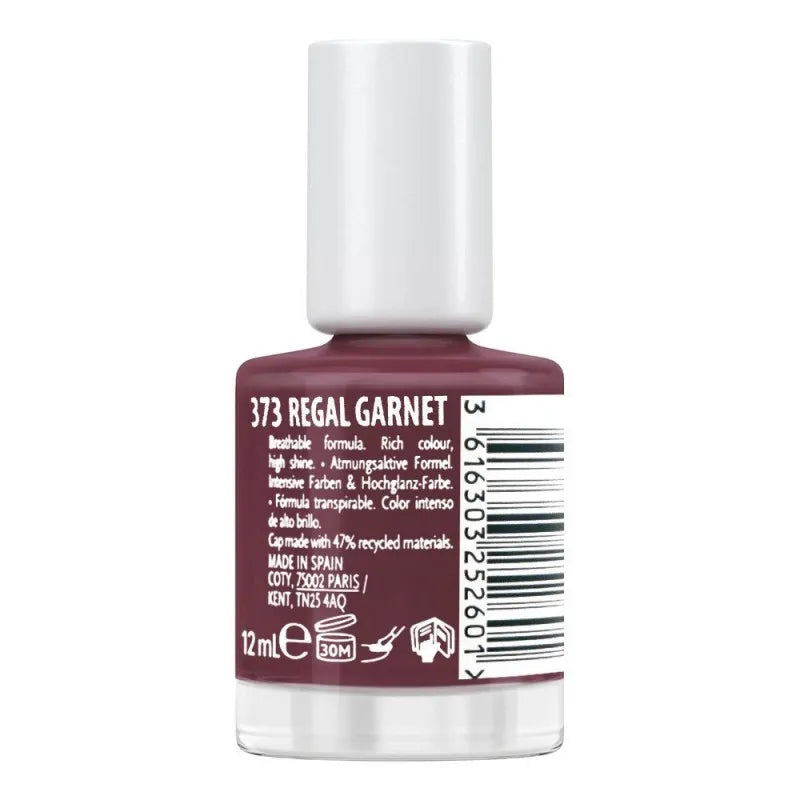 max factor miracle pure plant based & vegan nail polish 12ml, 373, regal garnet image2