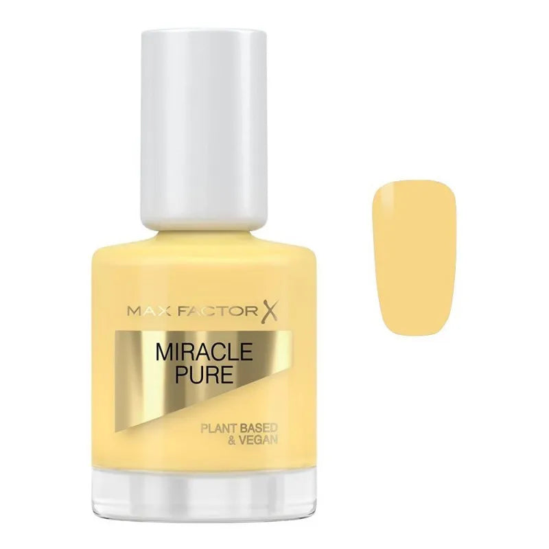 max factor miracle pure plant based & vegan nail polish 12ml, 500, lemon tea main image