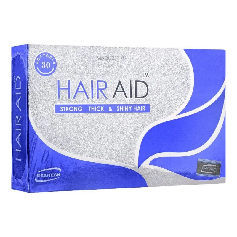 maxitech hair aid soft gel, 30 pack main image